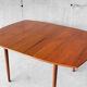 Scandinavian dining table extendable teak - 1960