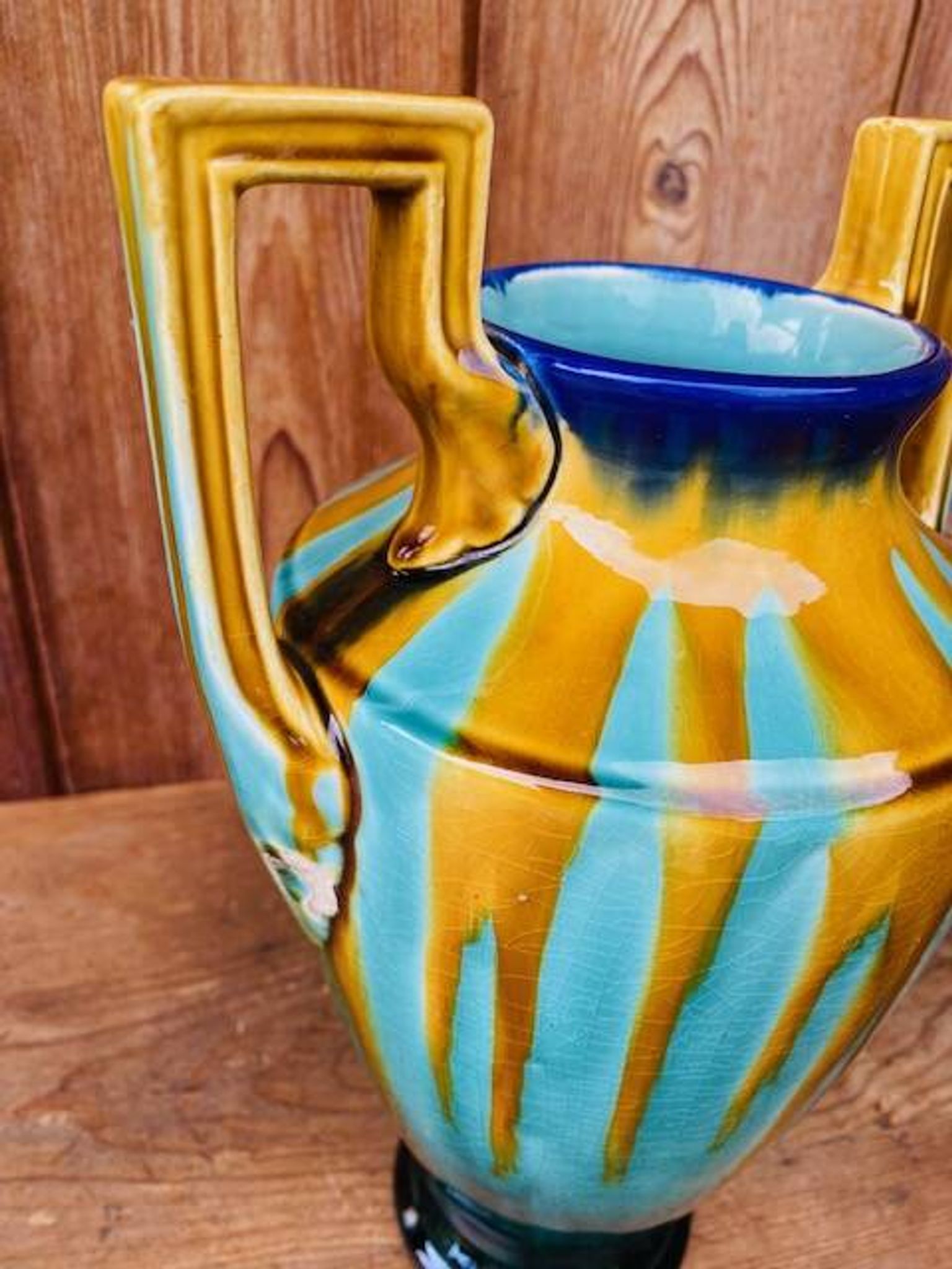 Grand vase Art deco Orchies 1930
