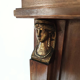 Solid wood fireplace mirror and bronze style