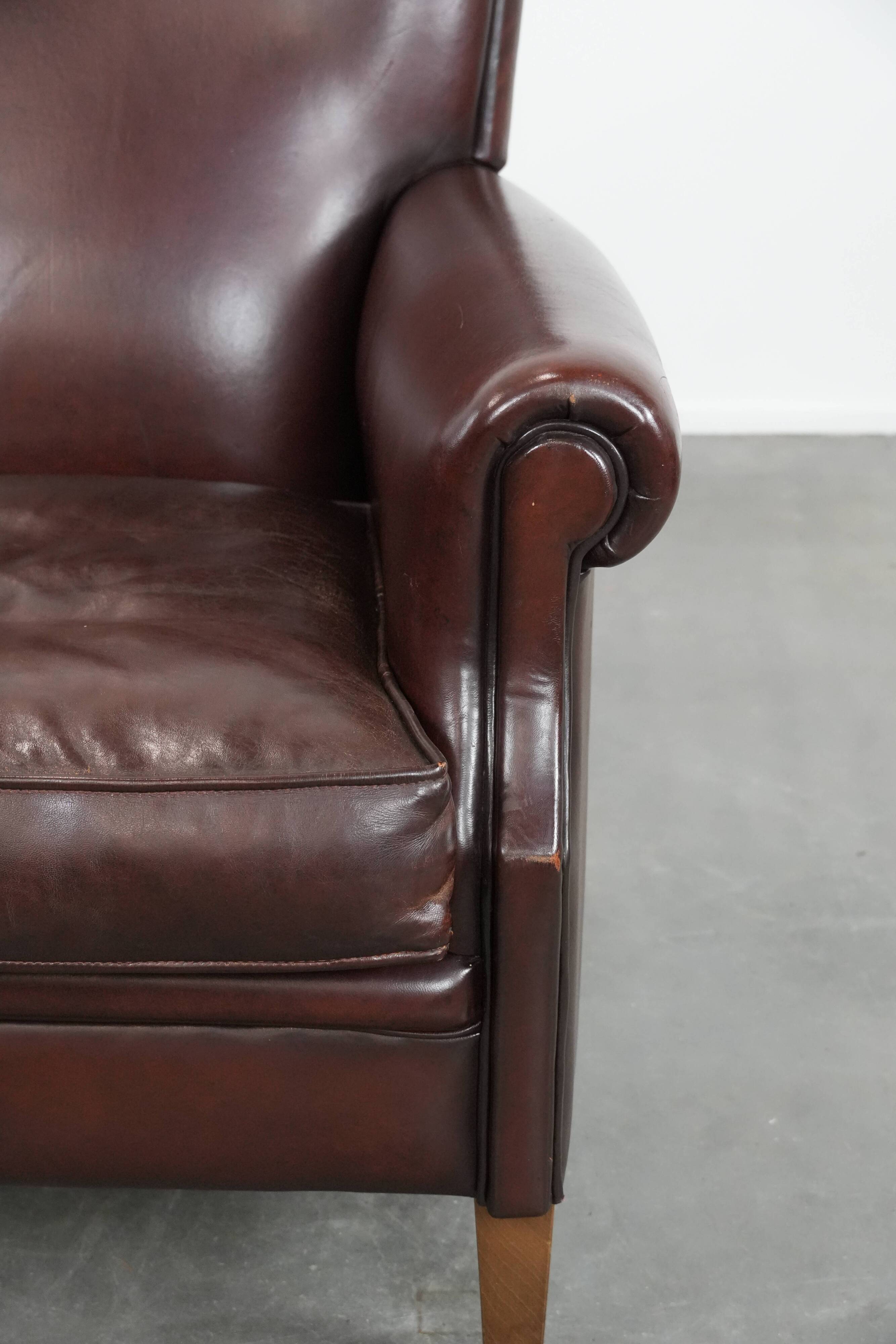 Luxury Sheep Leather Armchair with a Timeless Look
