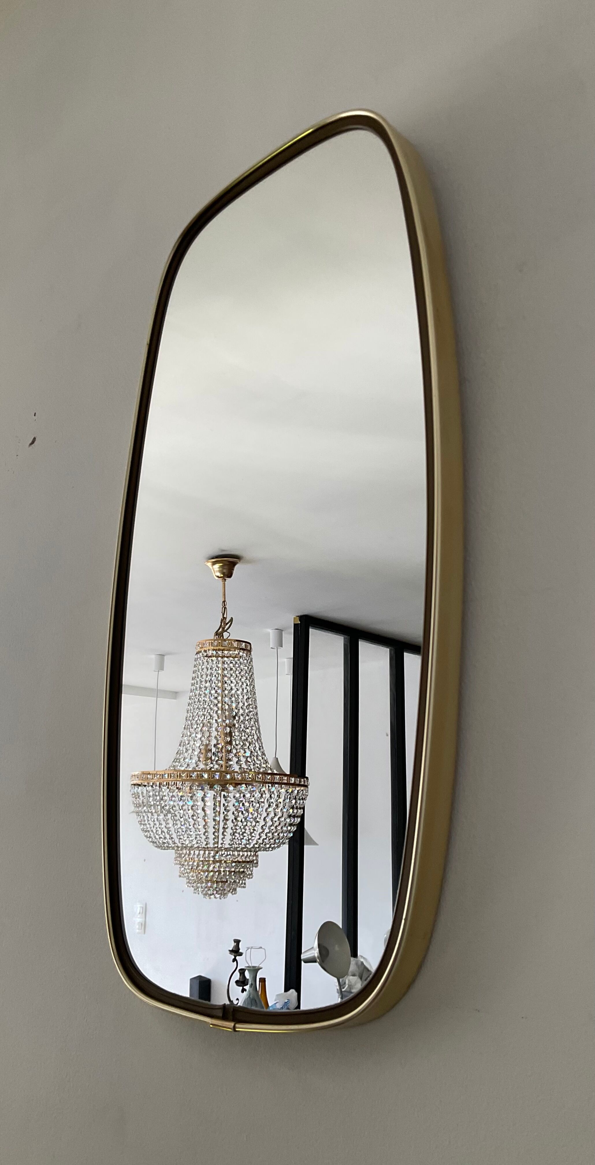 Mirror mirror free form 60s-70s, 46x23 cm