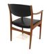 Scandinavian teak and skai office chair, Sweden, 1960