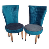Duo velvet chairs