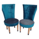 Duo velvet chairs