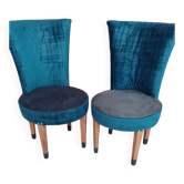 Duo velvet chairs