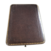 Leather and velvet box