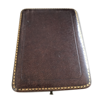 Leather and velvet box