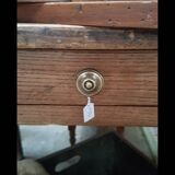 Old estaminet farm table