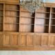 Library, solid wood wardrobe