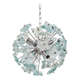 Mid century glass sputnik chandelier, 1970s