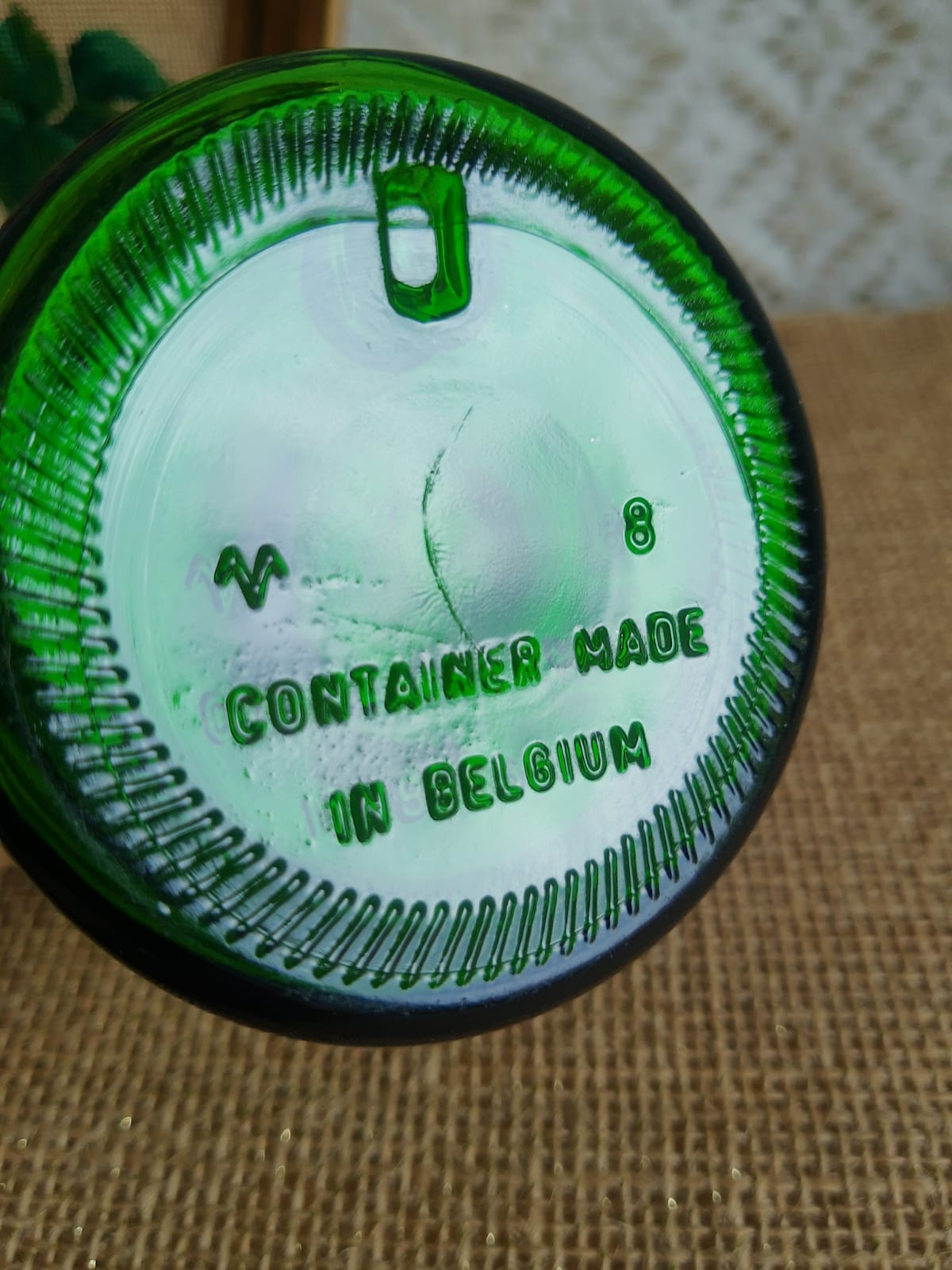 Green apothecary jar jar Old Sunrise