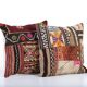 Set of 2 vintage kilim cushion covers 48x48 cm