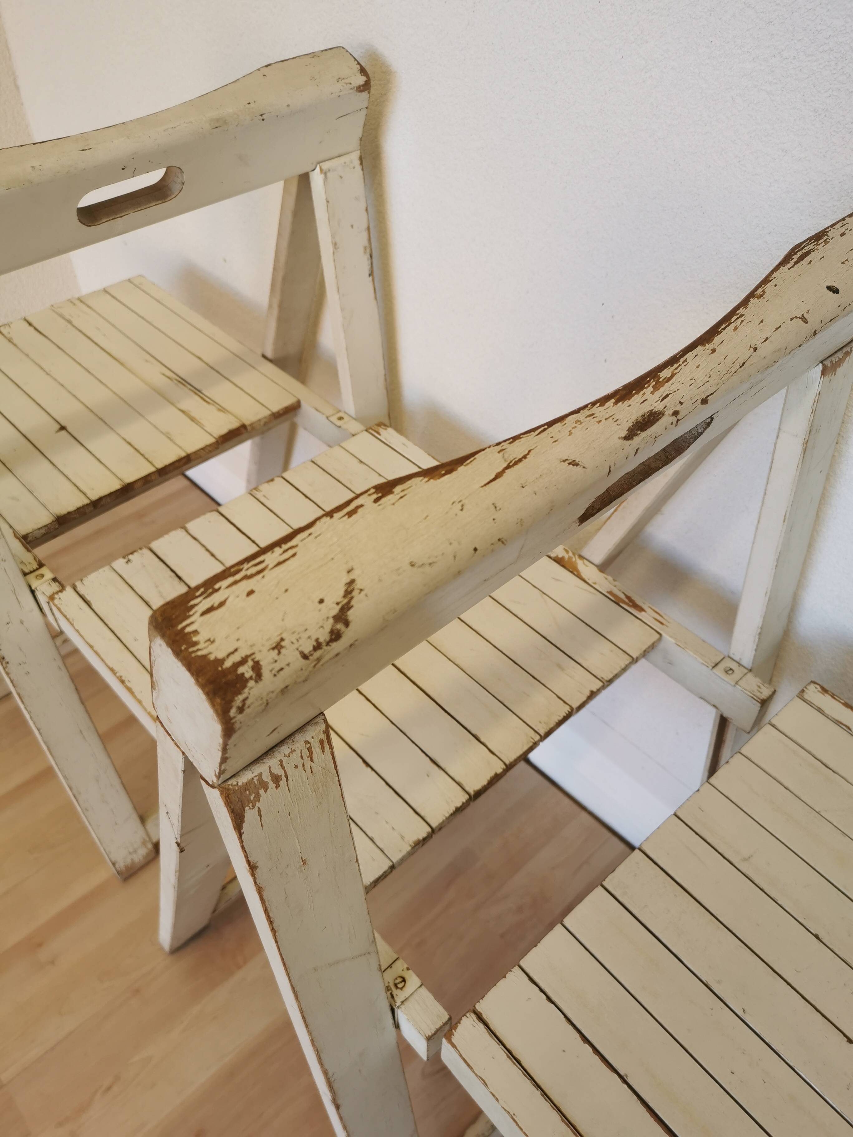 Set of 4 Vintage Trieste Folding Chairs by Aldo Jacober, 1970s