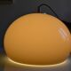 Brown gradient plastic pendant light 1970s