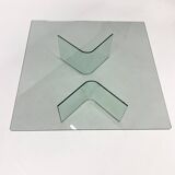 Table Basse Postmoderne en Verre, 1980s
