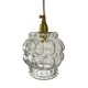 Hanging lamp pressed molded glass