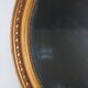 Miroir ovale cadre ancien style Louis XVI bois stuc doré d'origine 52x37 cm