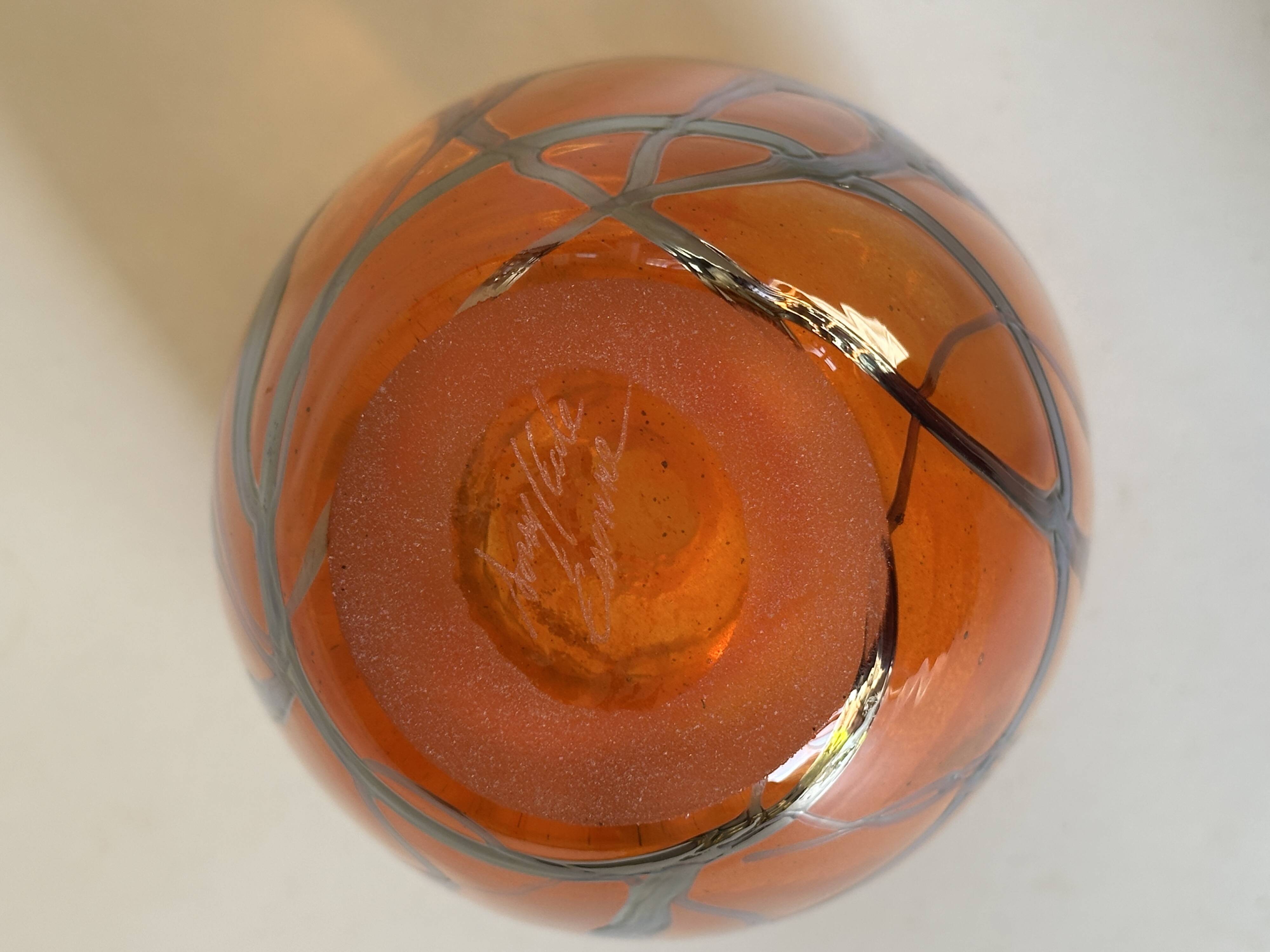Contemporary art glass vase Soisy sur École design