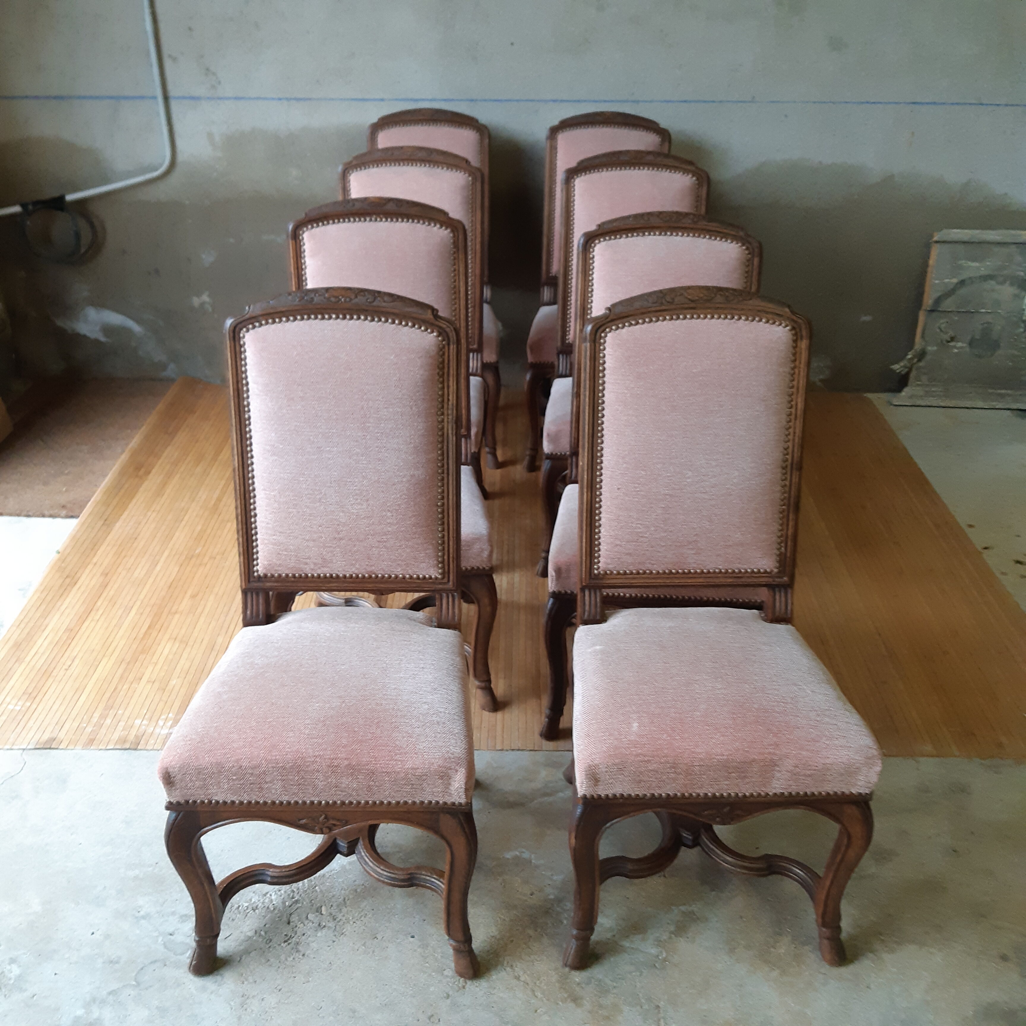 8 Louis XV style chairs