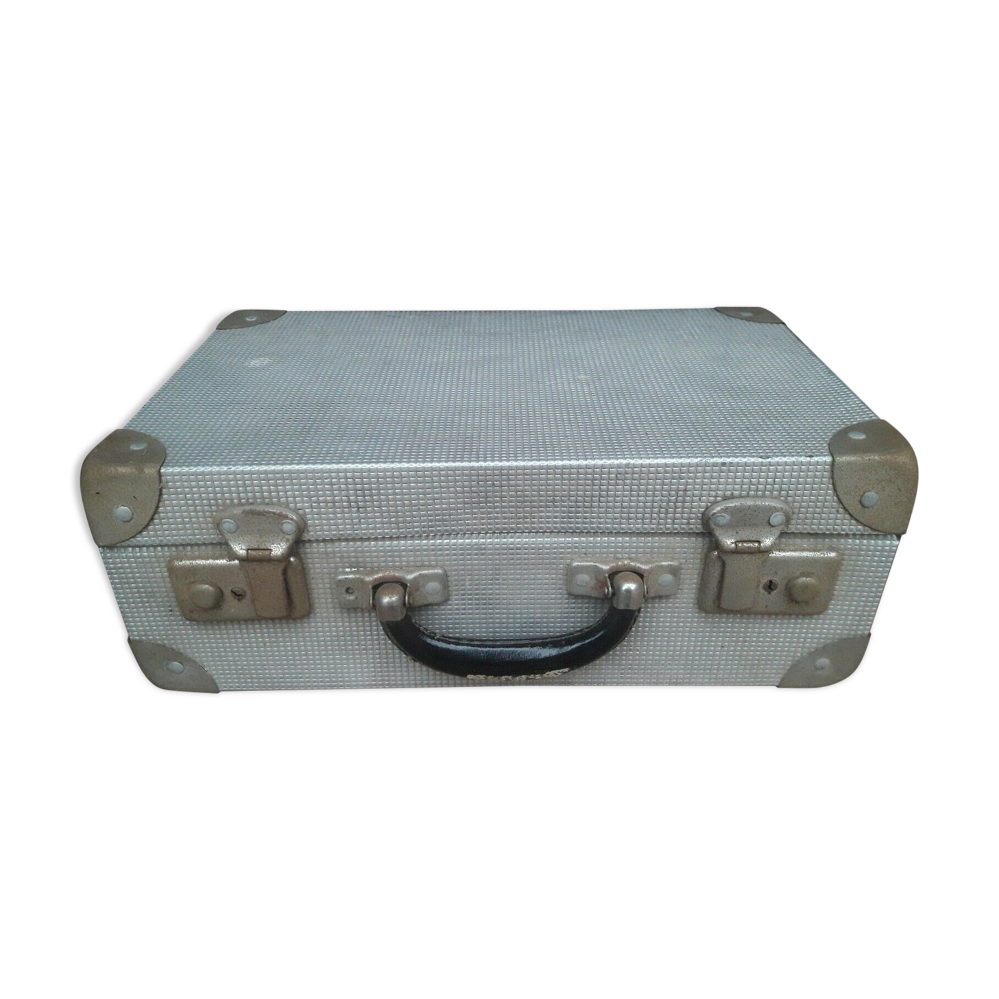 Aluminium suitcase 1950 indus loft deco vintage