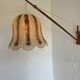 Mid-Century Modern Teak and Sisal Swing-Arm Wall Lamp, 1960s