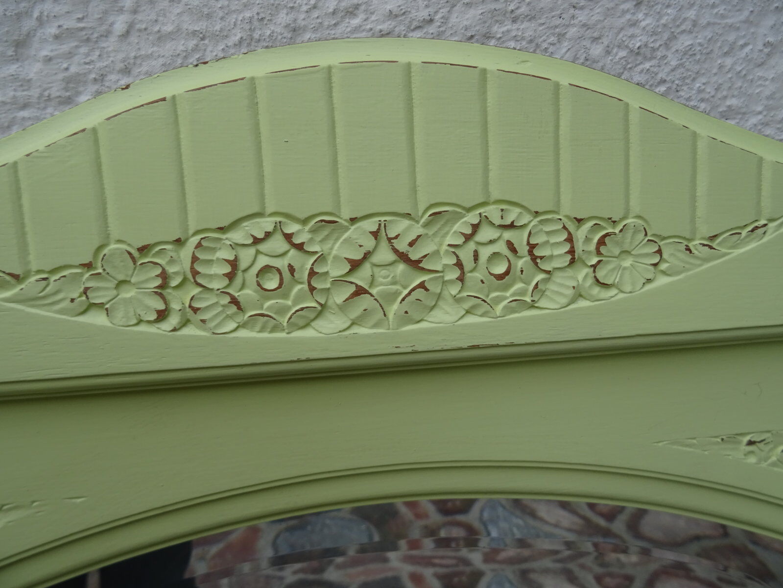 Solid oak framed mirror 77x120