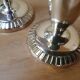 Set of 3 silver metal soliflores