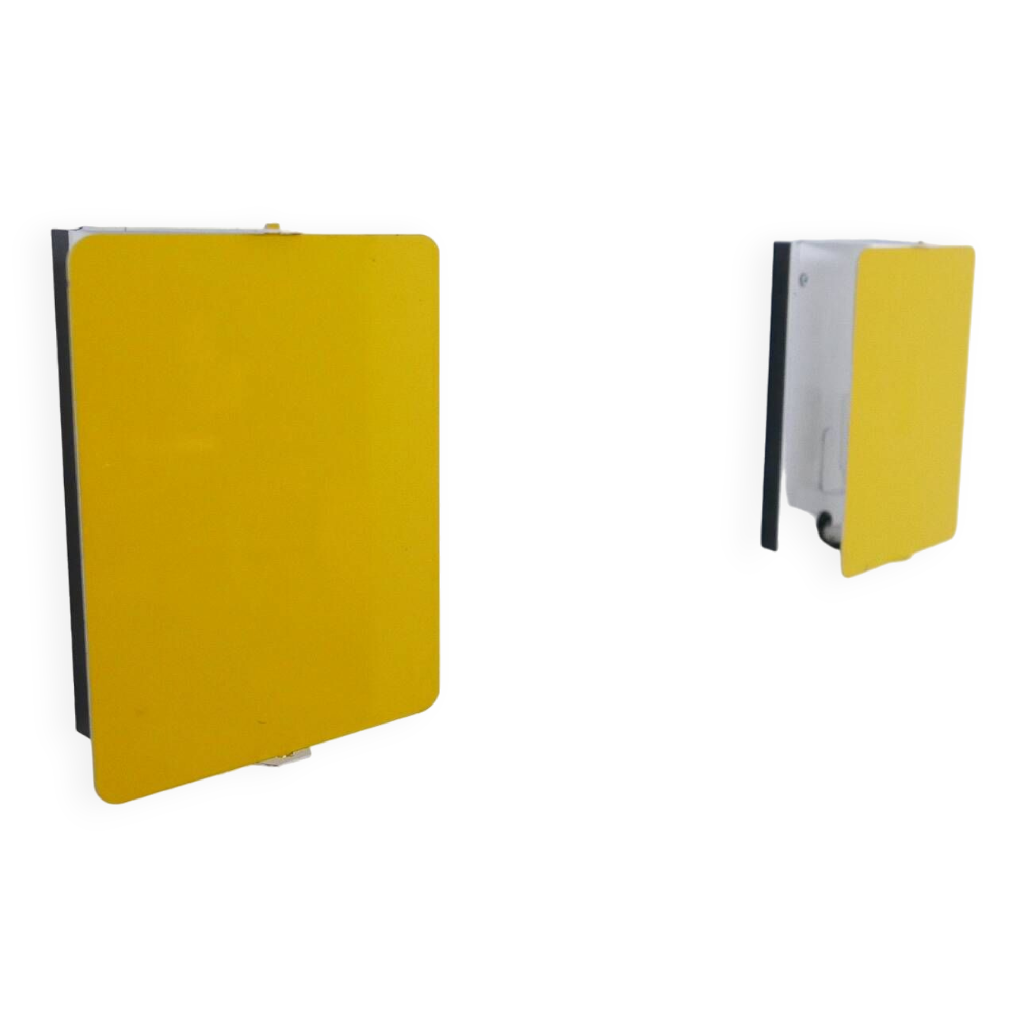 Charlotte Perriand Original Yellow Mid-Century Wall Lights (3 available)