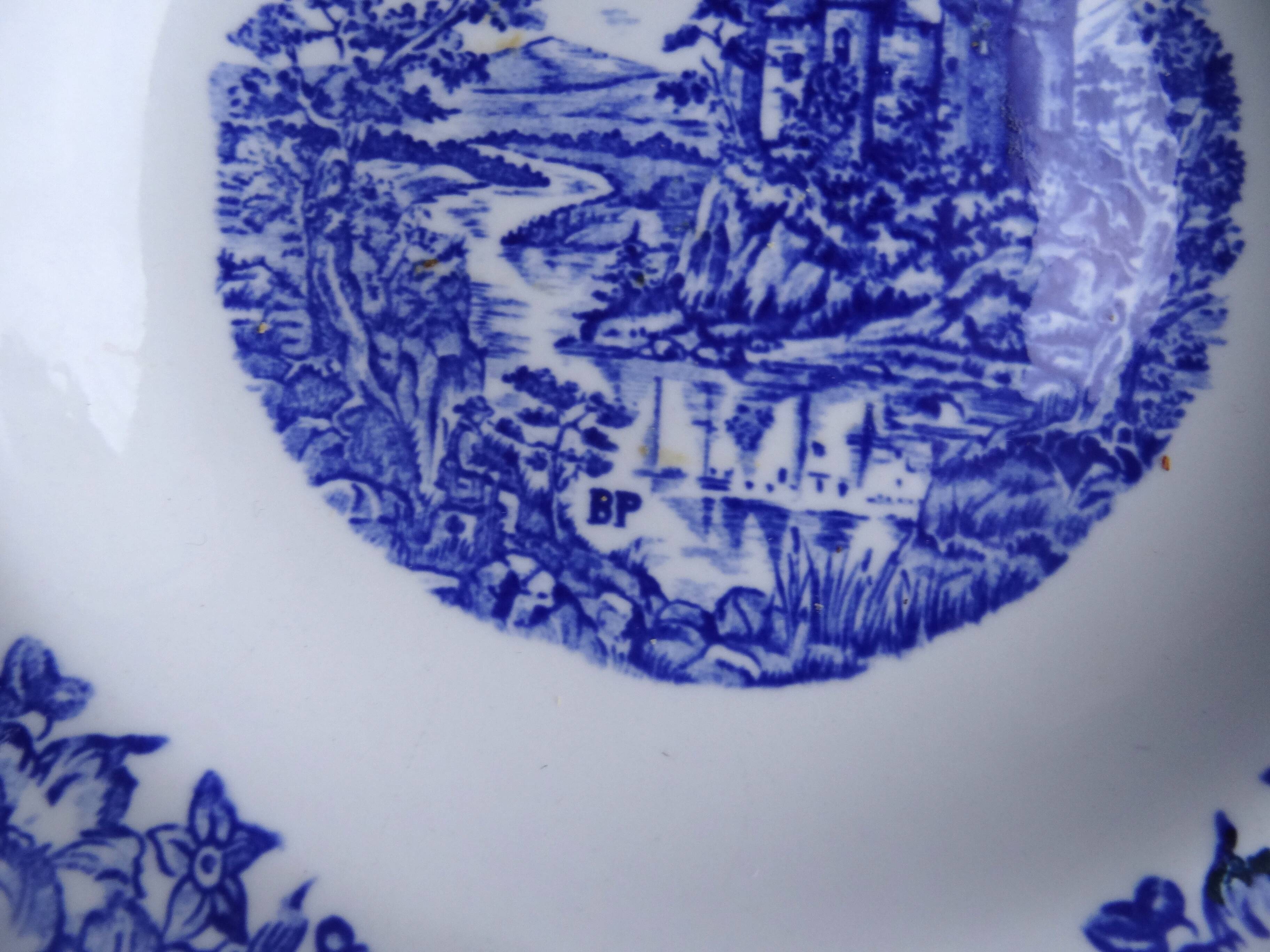 2 BP porcelain advertising plates