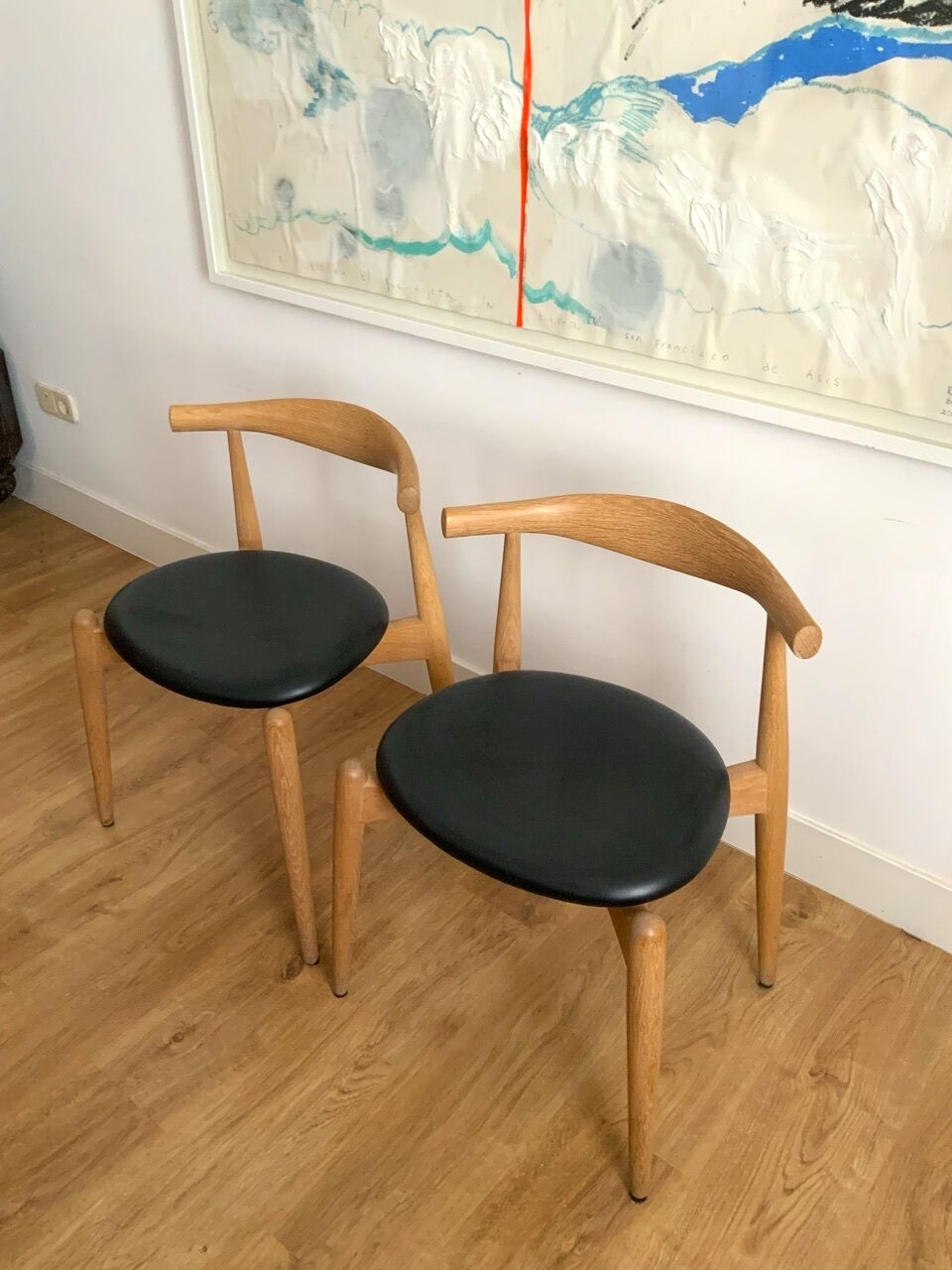 Chair model The Elbow CH20, designed by HansJ. Wegner for Carl Hansen & Son. Denmark 1956