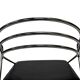 4 chaises minimalistes en fil d'acier chromé, années 80