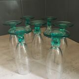 7 verres Luminarc bleu turquoise