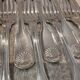 12 silver-plated table forks by Christofle Vendôme