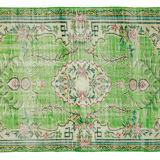 Anatolian handmade vintage rug 241 cm x 160 cm