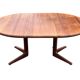 Vintage Teak Glostrup Dining Table Extendable Oval 1970s