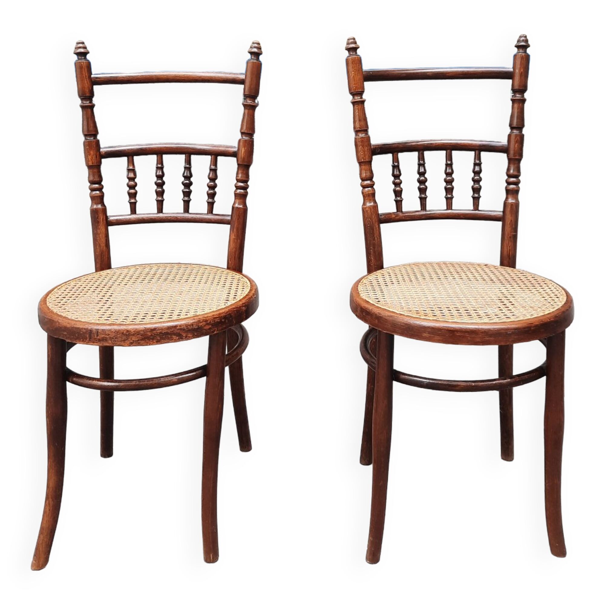 Paire de chaises bistrot Joseph Hoffman