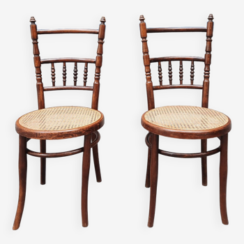 Pair of Joseph Hoffman bistro chairs