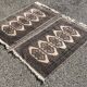 Pair of handmade Pakistani oriental rugs: 1.04 x 0.64 M