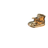 Chaussure vintage en laiton doré – Vide-poche fantaisie ou petit cendrier