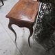 work table from the Napoleonic III era with marquetry of scrolls and patterns