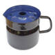 Vintage enameled sheet metal milk jug with lid for boiling milk - 1950s