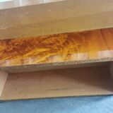 Table basse en loupe d'orme