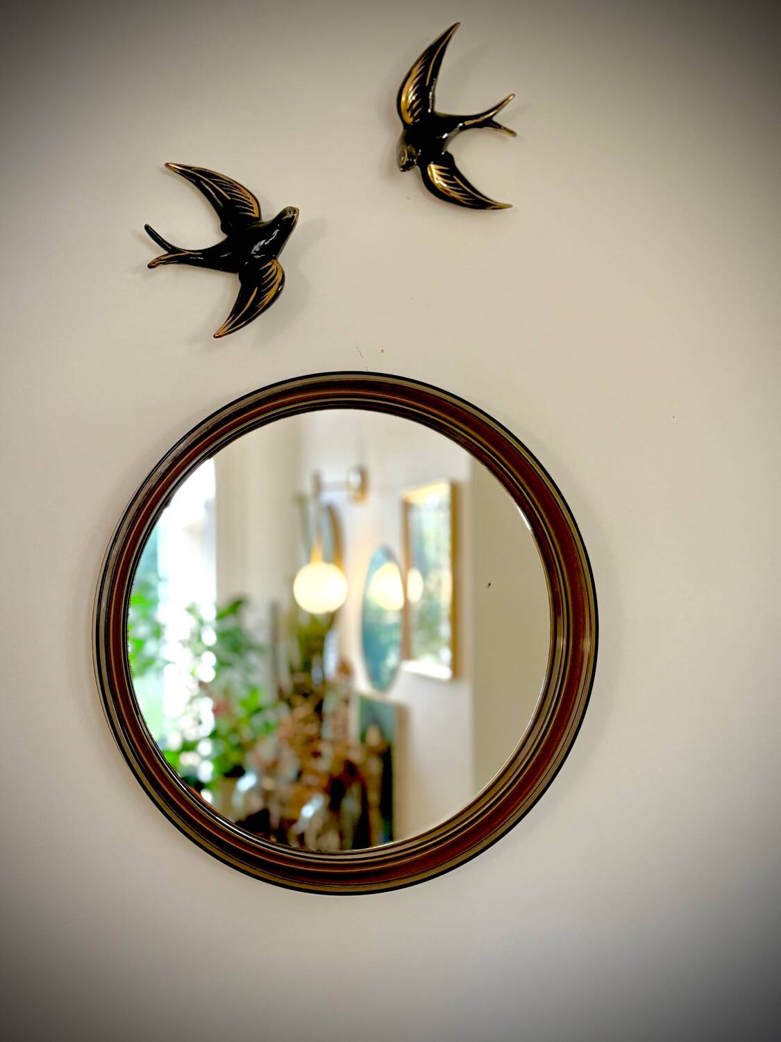 Miroir Gilac vintage années 70