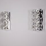 Paire d’appliques Kinkeldey en cristal.