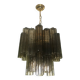 Murano Style Glass Chandelier, Fumé Tone