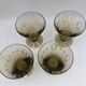 Lot de 4 verres à vin fumés