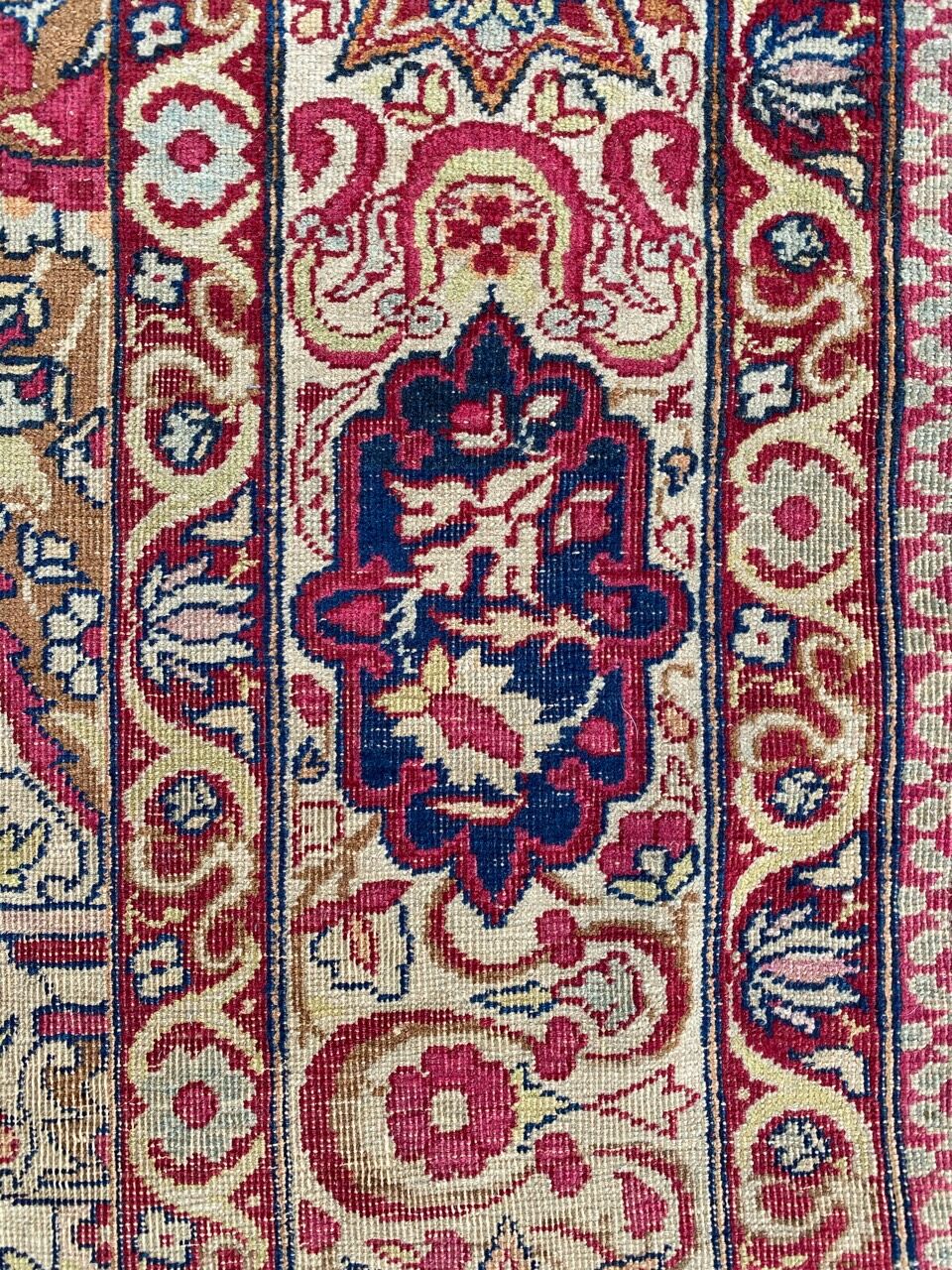 Nice old Persian kirman carpet wash 138x203 cm