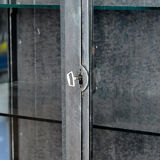 Polished iron medical cabinet, 1930s