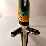 vase tripode vintage signé Vallauris