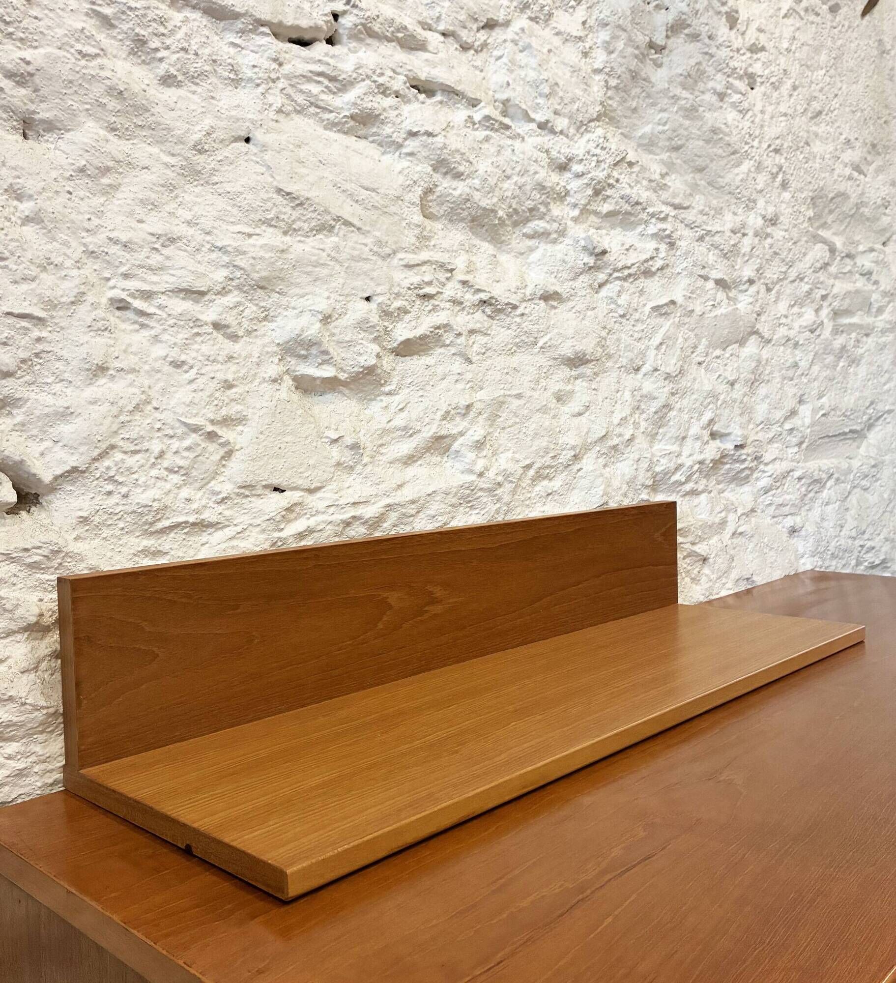 Étagère murale en teck - L 84 cm